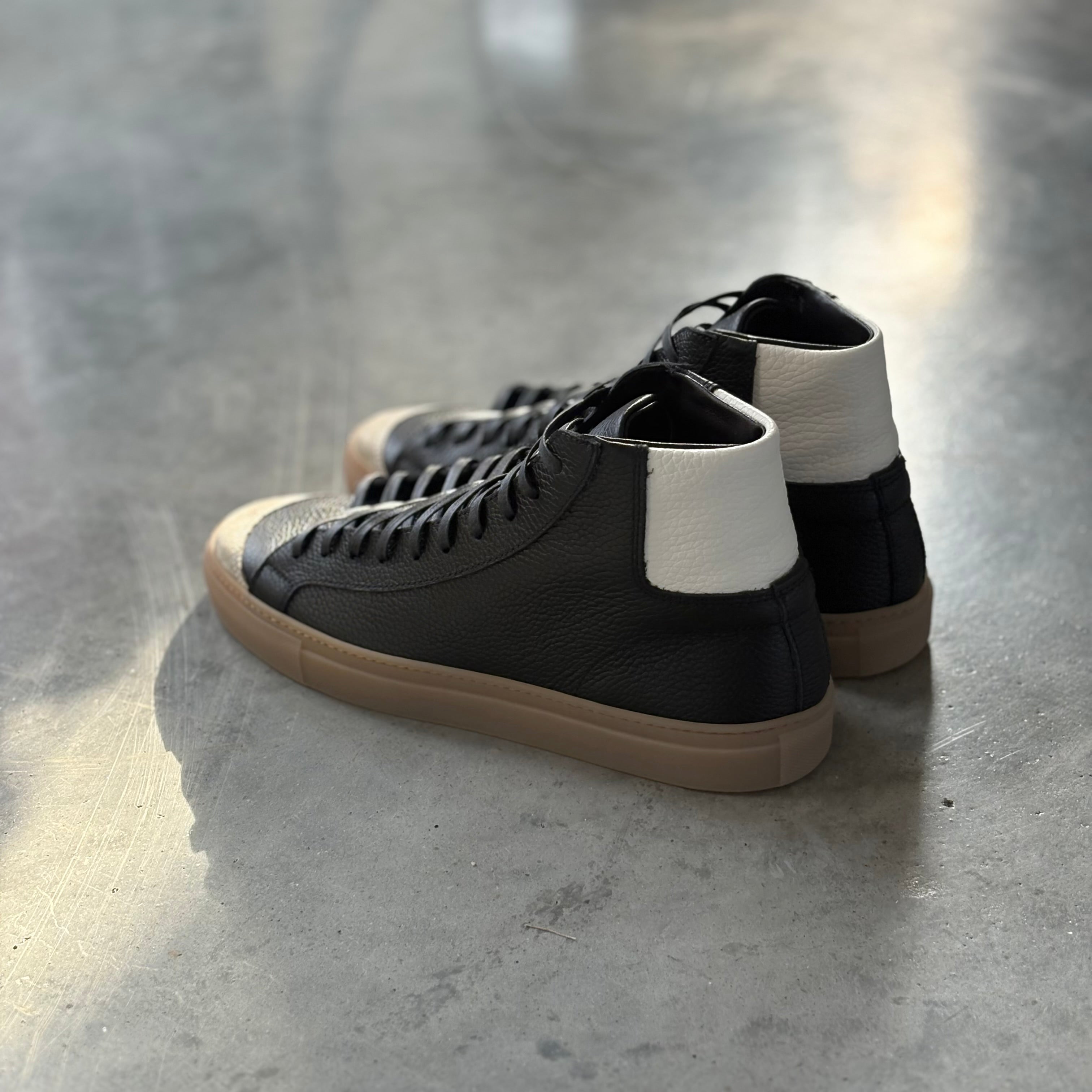 Preorder Women’s James Court Sneaker | Hi | Black and Gum