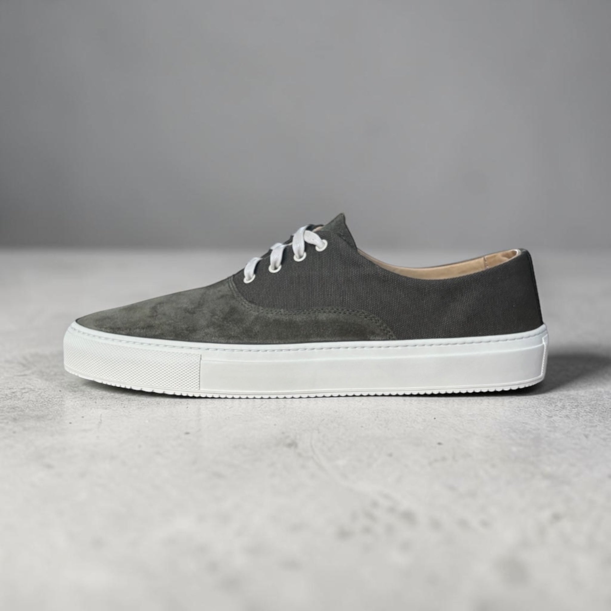 Men’s CV in Olive (Canvas + Suede)