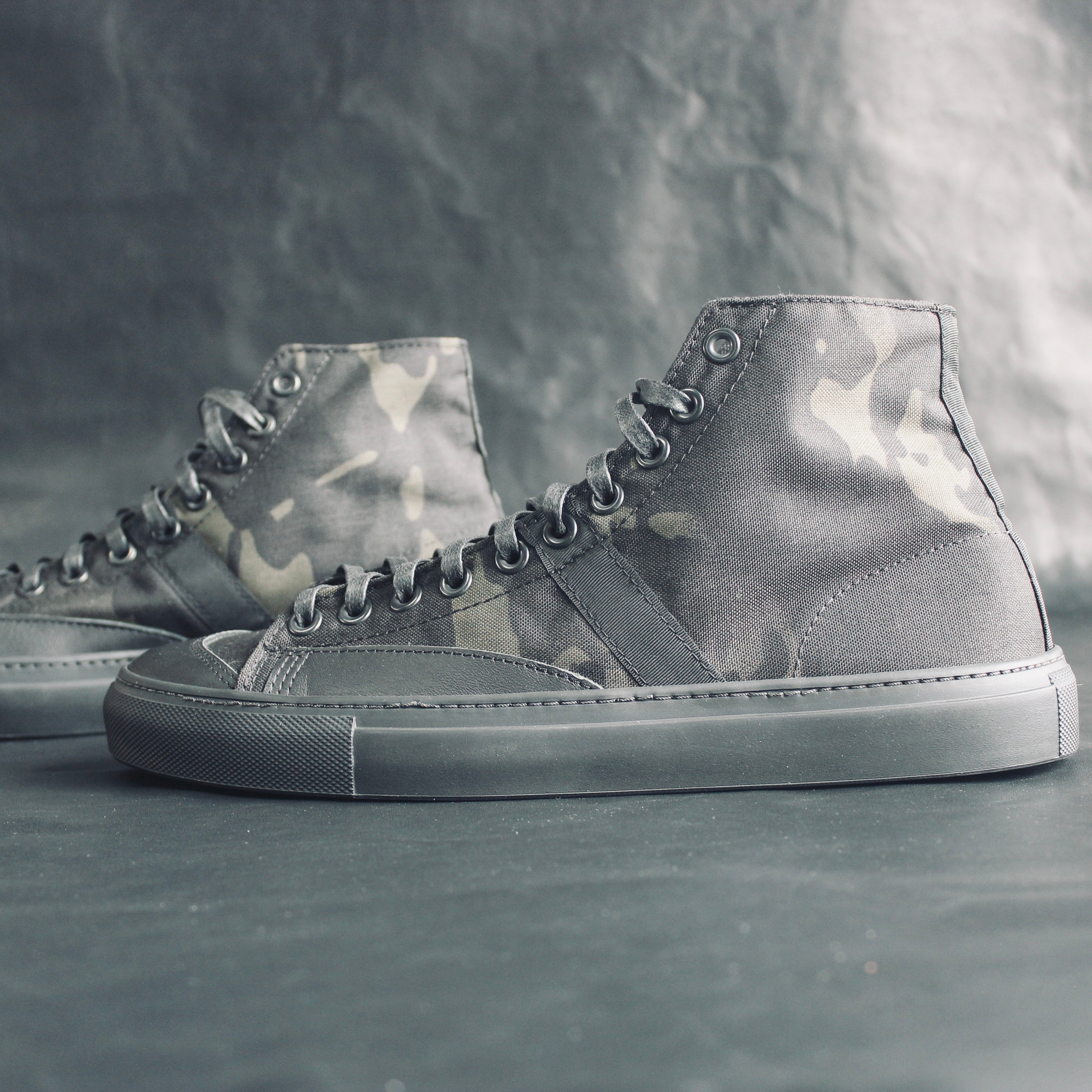 Men’s Canvas Hi | Black Multicam Cordura