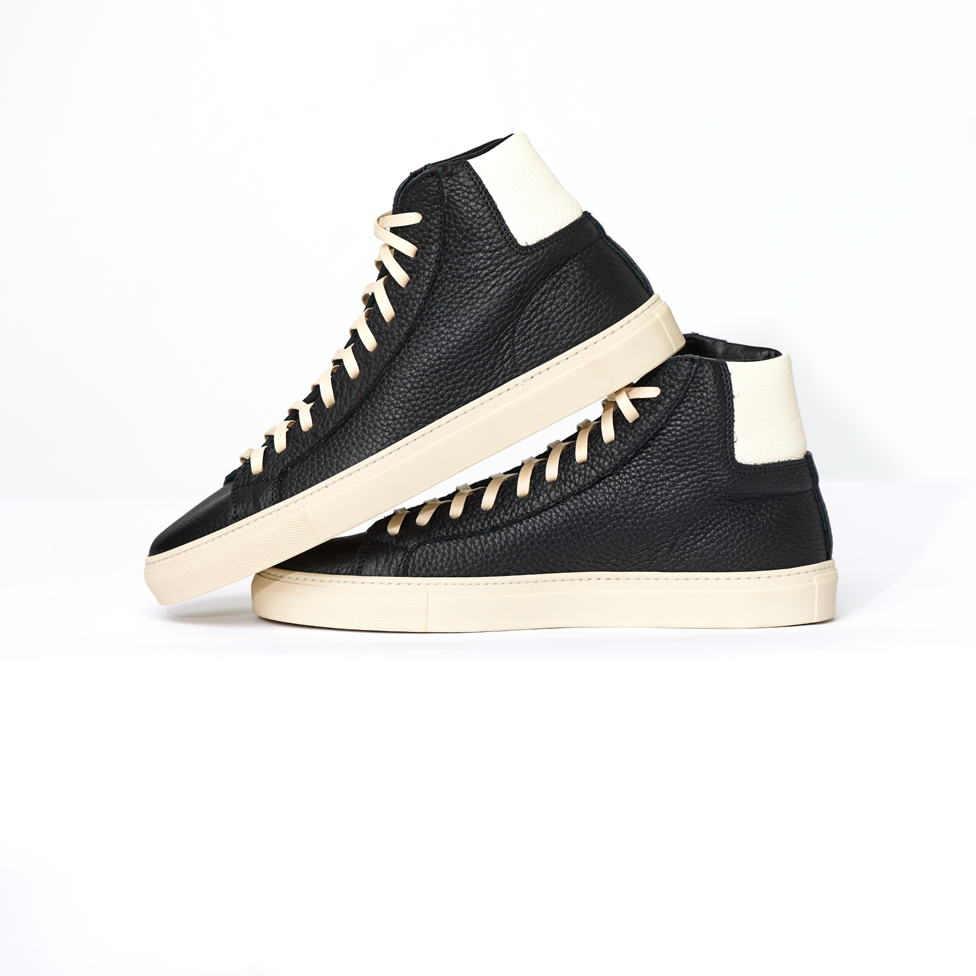 Pre-order Women's James Court Sneaker | Hi | Black and Ivory