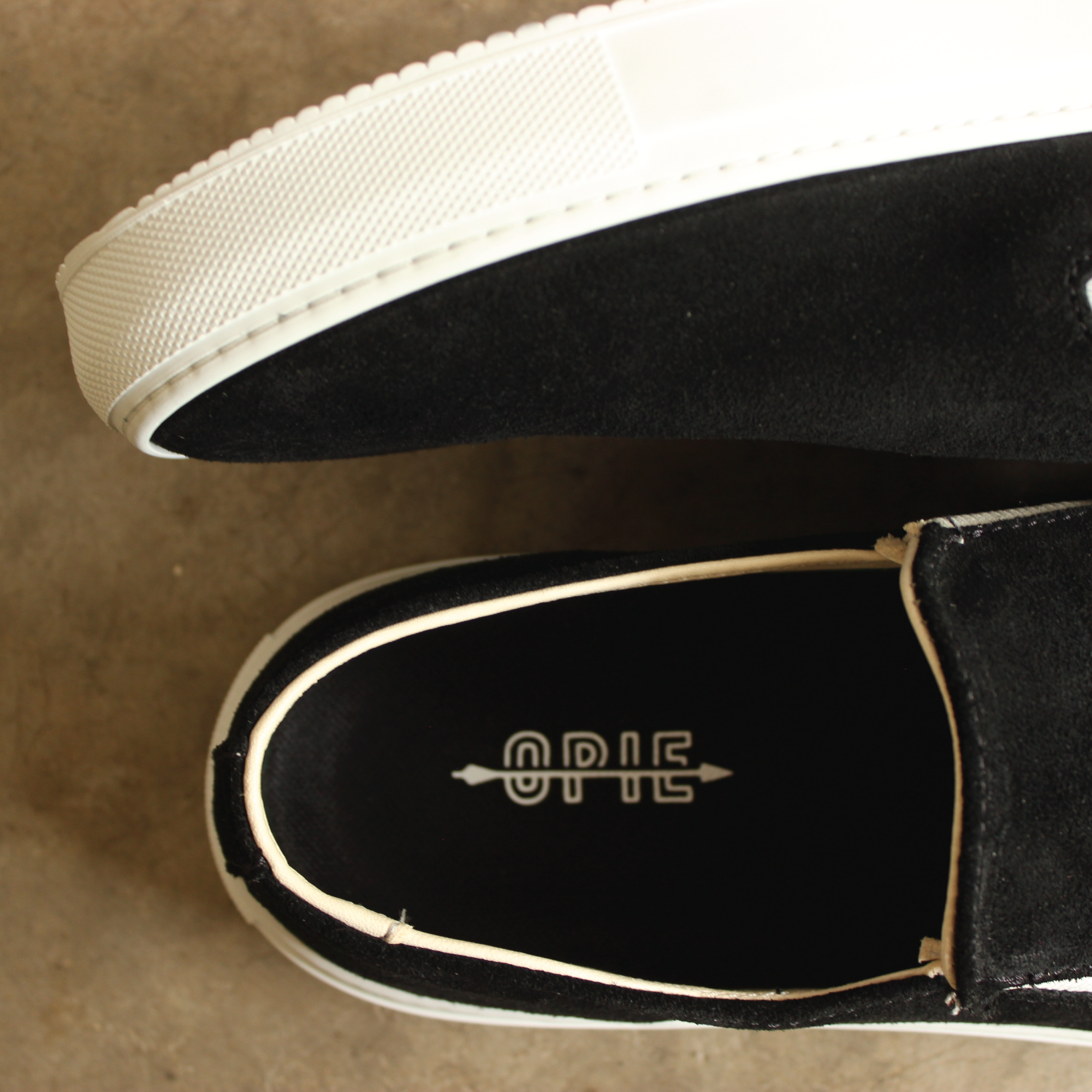 Men's Slip On Sneaker | Black Suede