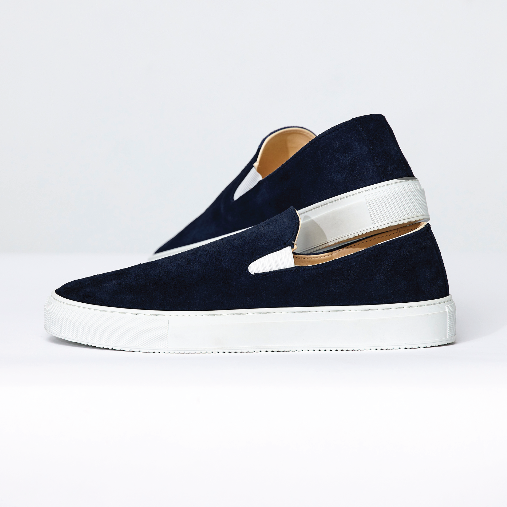 Women's Slip On Sneaker | Black Suede