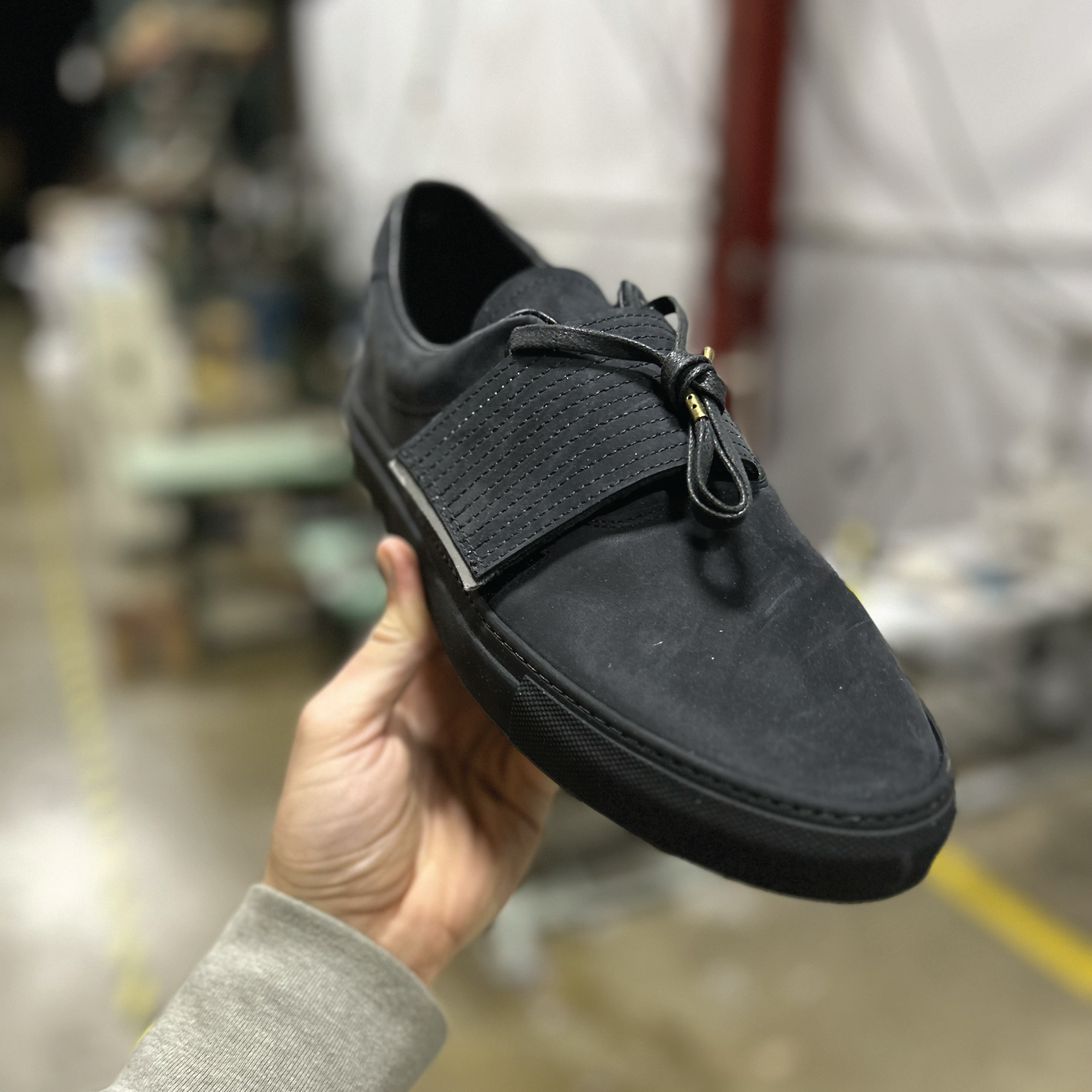 Men's Deck Sneaker | Black Nubuck