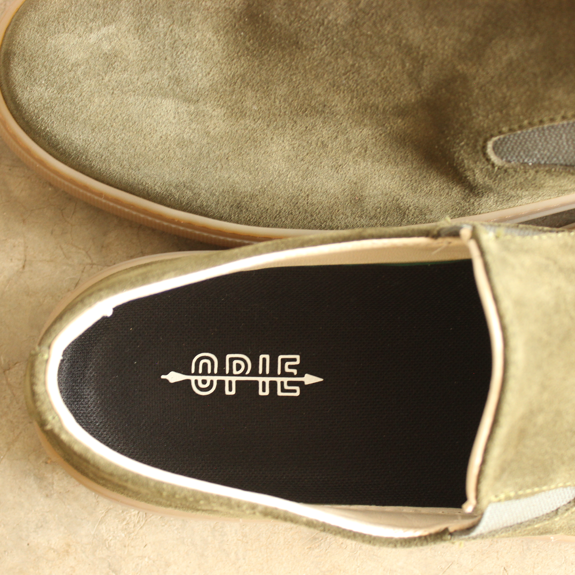 Women's Slip On Sneaker |Olive Suede