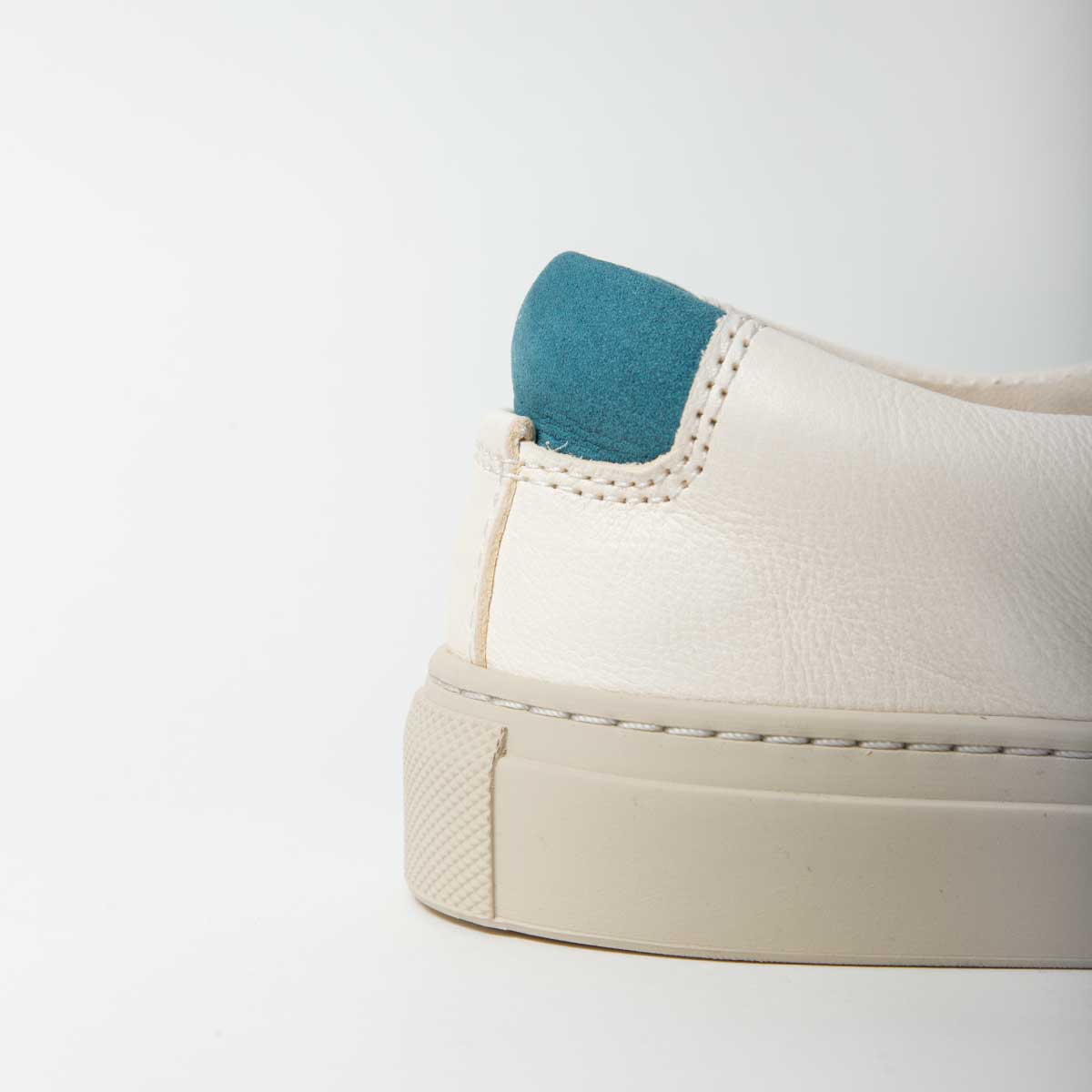 Pre-order Women's James Court Sneaker | Lo | Ivory and Teal